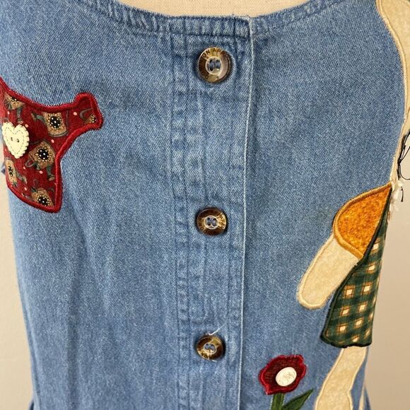 Dominion Apparel Denim Sleeveless Maxi Dress Size XL EUC - Picture 3 of 9